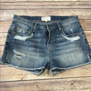 Current Elliott Distressed Denim Shorts